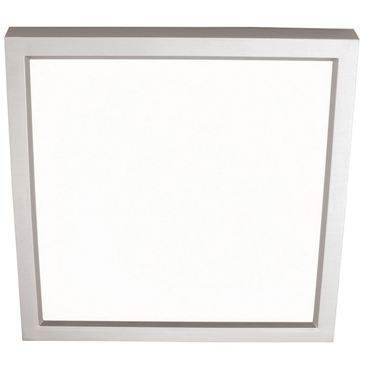 Edge Square LED 9 inch Satin Nickel Flush Mount Ceiling Light